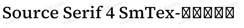 Source Serif 4 SmTex字体转换